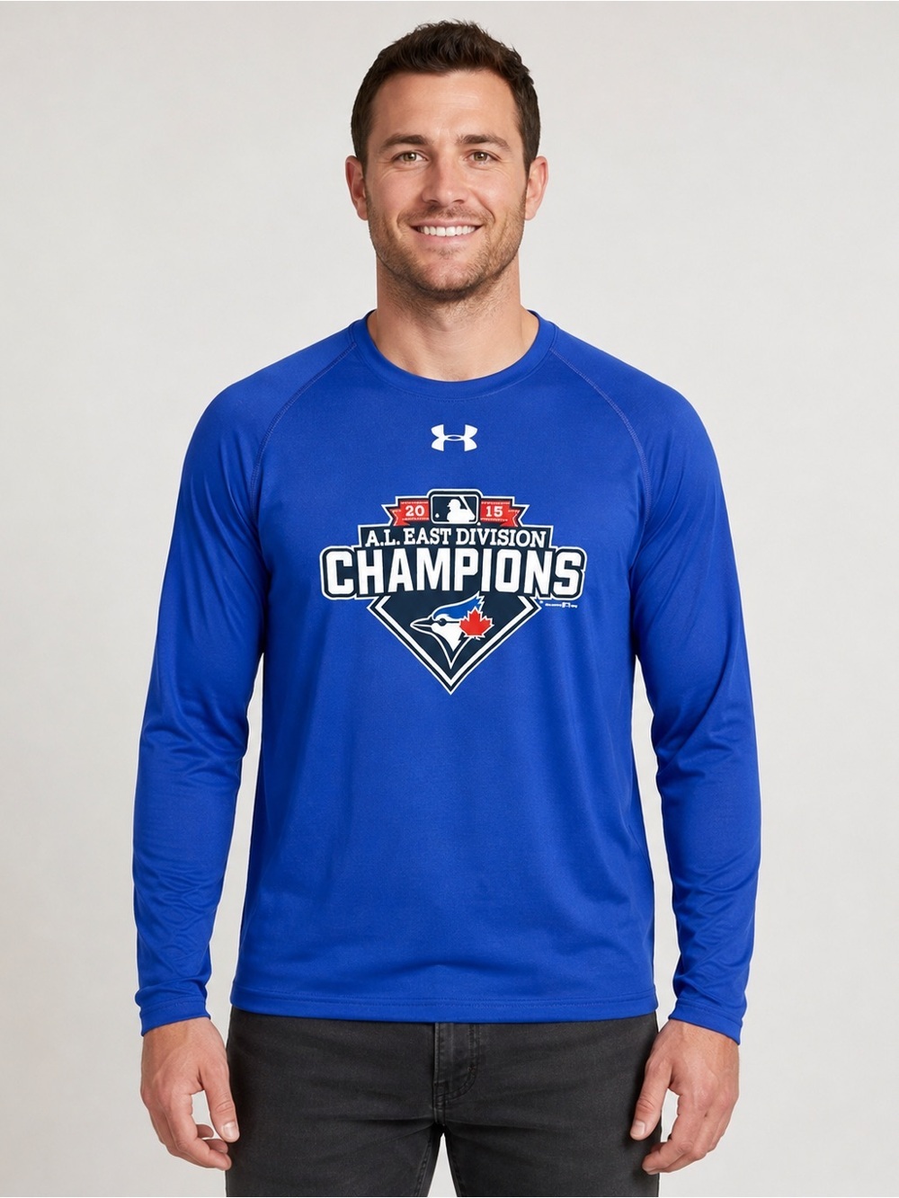 Toronto Blue Jays Under Armour Men's Long-Sleeve 2015 A.L East Chanpions